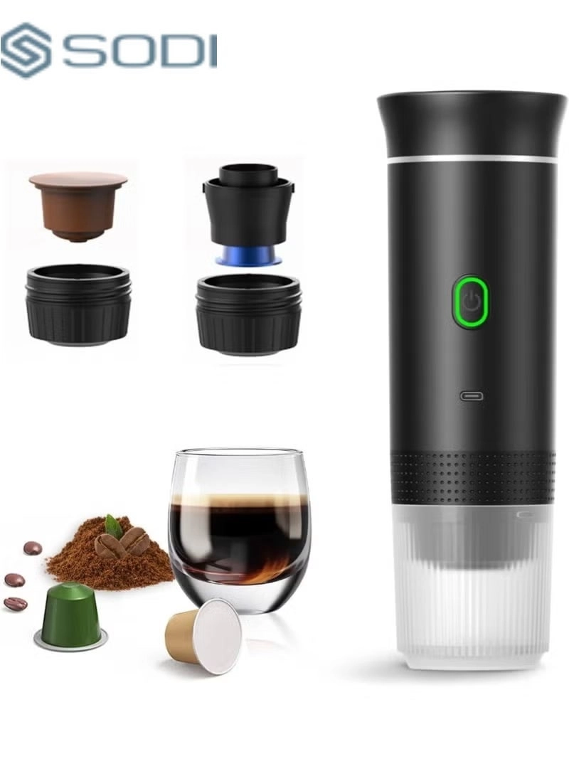 SODI Portable Coffee Maker - 3-in-1 USB-C Charging
