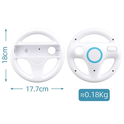 Kart Racing Games Steering Wheel - Black Nintendo Wii