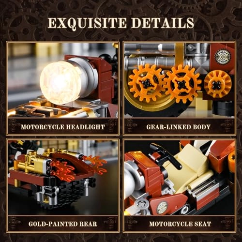 Steampunk Motorcycle Chase (F9067)