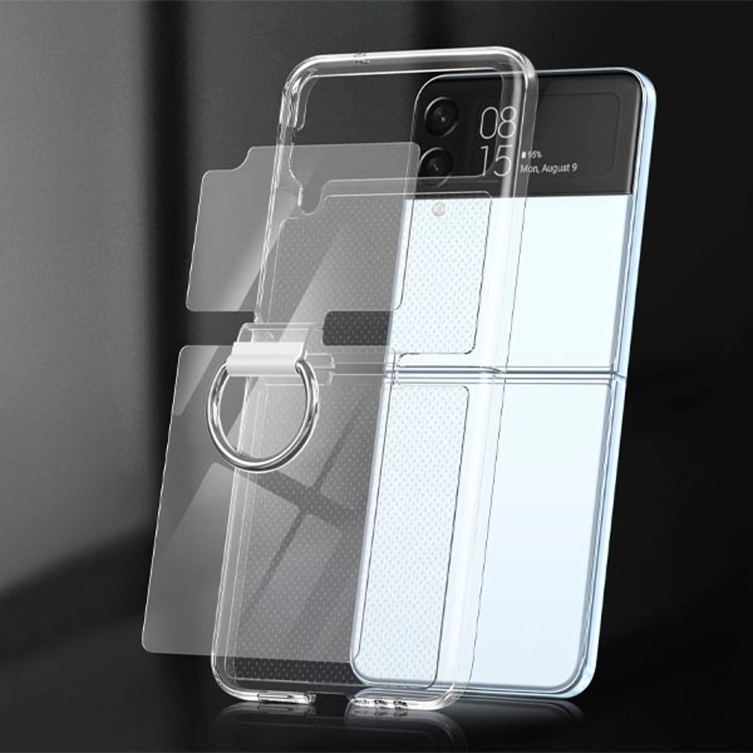 Clear Case Back Case for Samsung Galaxy Z Flip 4
