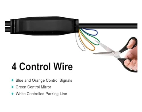 Intelligent Dynamic Trajectory Car Rear View Camera - Night Vision Wire 4K AHD 1080P