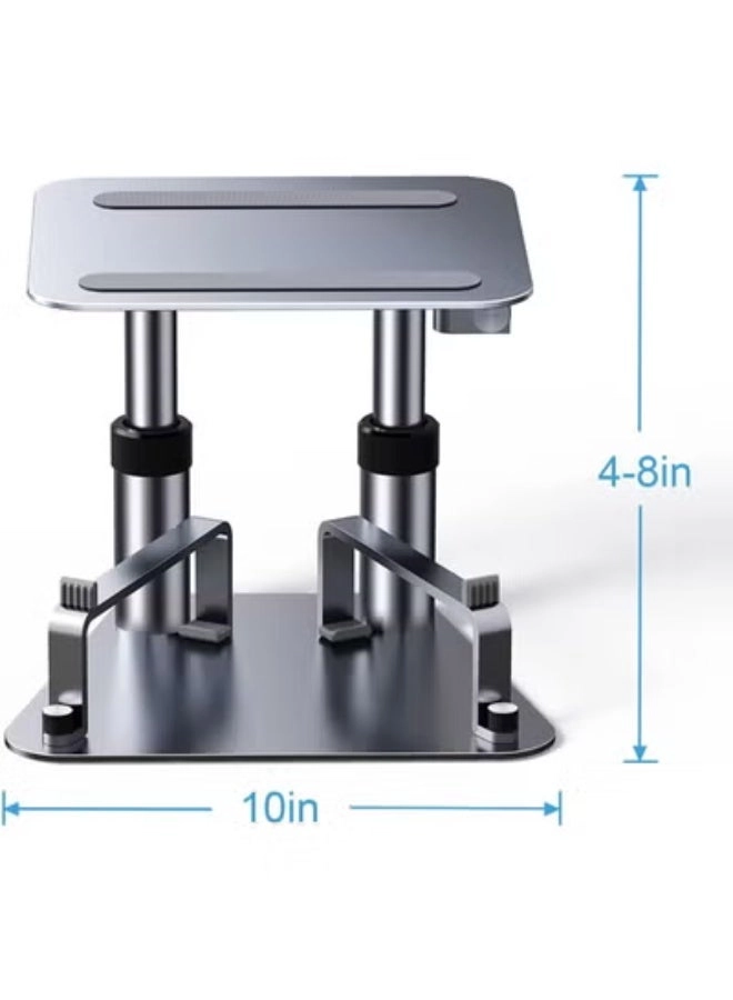 Adjustable Monitor Stand - All-Aluminum Keyboard & Phone Holder