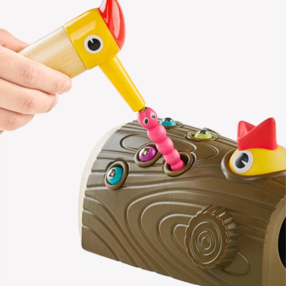 Woodpecker Catching Worms