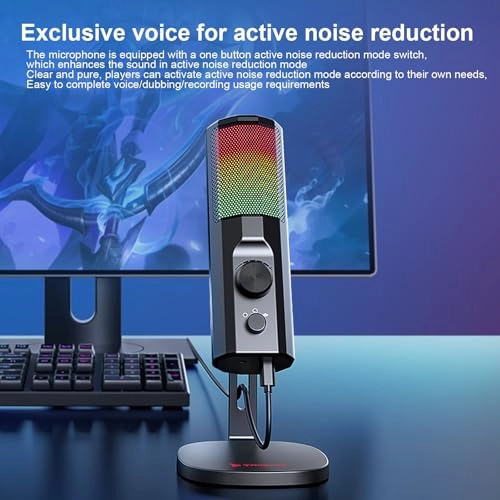 YJXAE-CE18462-250611 USB+3.5mm-Mini-Jack Microphone RGB Lighting Omnidirectional