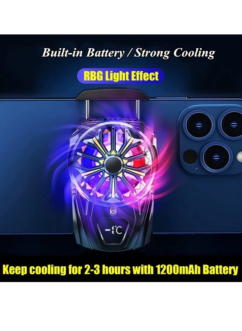 Semiconductor Phone Cooler - Finger Grip Rechargeable Battery