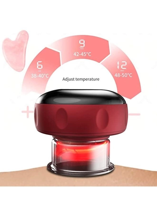 3-In-1 Electronic Cupping Therapy Massager - 12 Modes 12 Intensity Levels