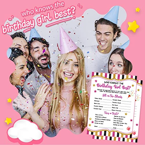 Birthday Girl Party Game - Baby 20 pieces
