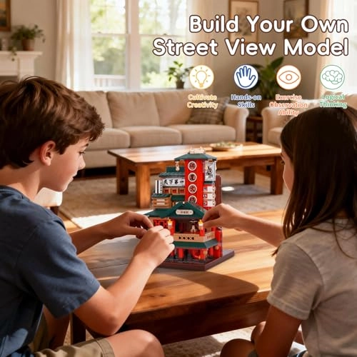 Shop Building Blocks Street View - Hot Pot Shop Foldable