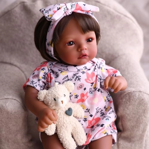 Reborn Baby Doll - 17 Inch Vinyl Cotton Girl Ages 3+