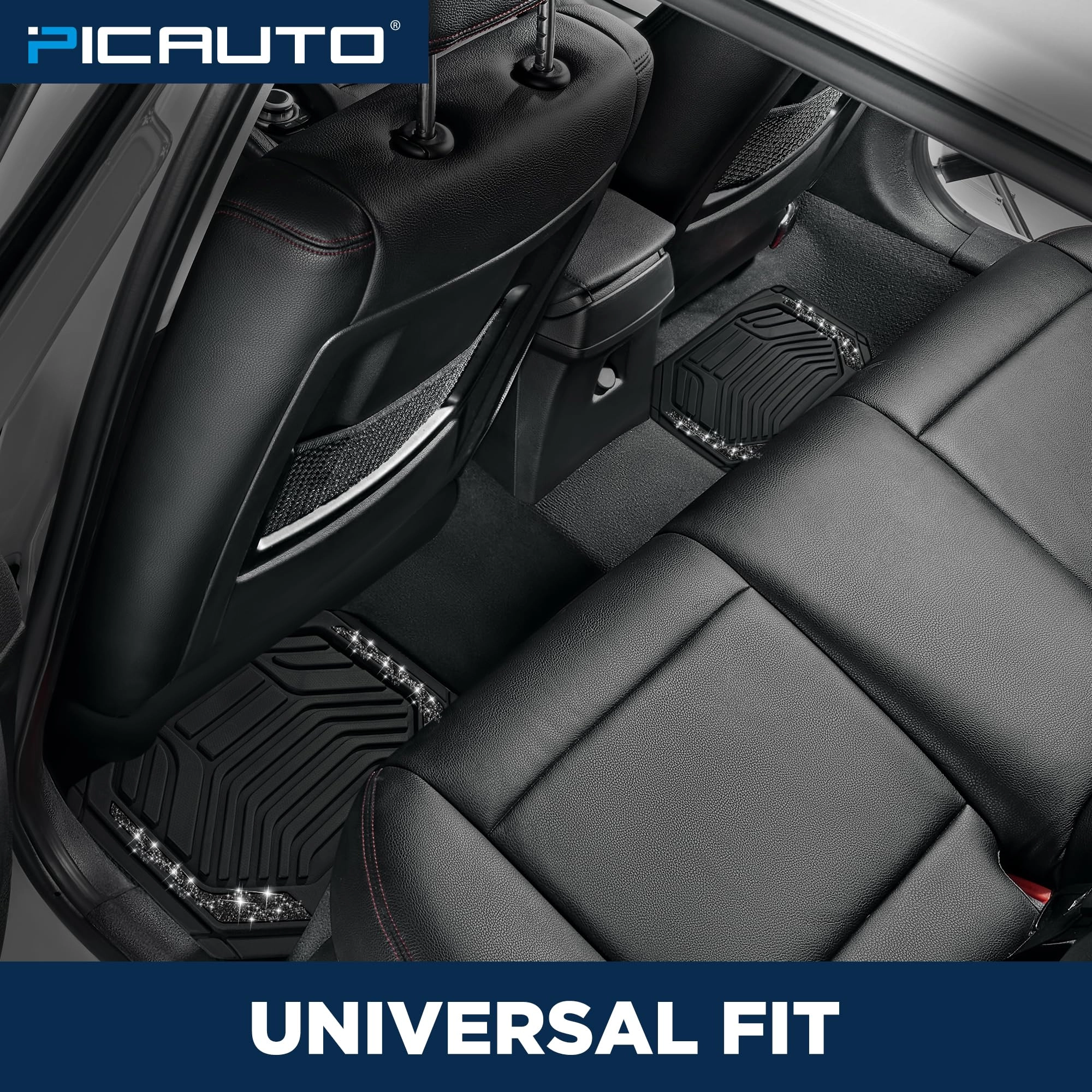 Heavy Duty Rubber Floor Mats - Pink Universal Fit
