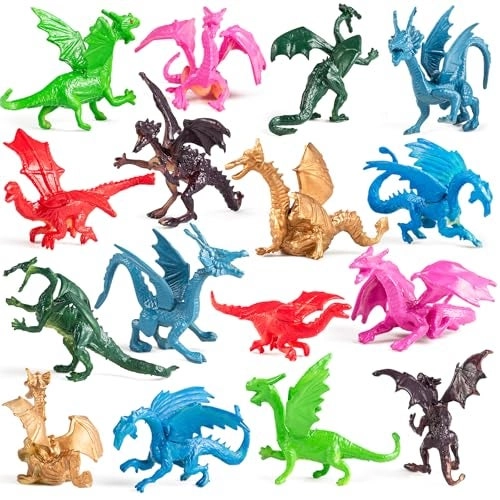 Bedwina Mini Dragon Toy Figures - 36 piece(s) Pack