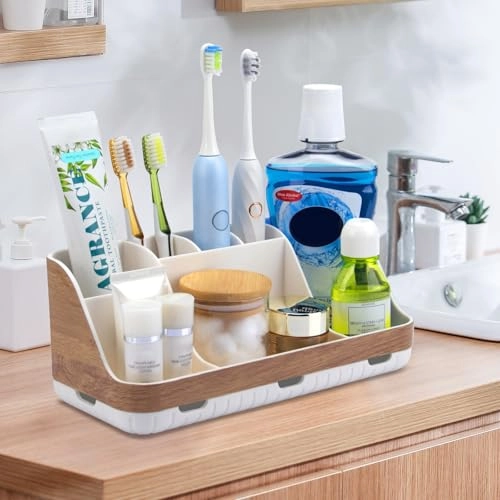 Bathroom Countertop Organizer - 7 Slots