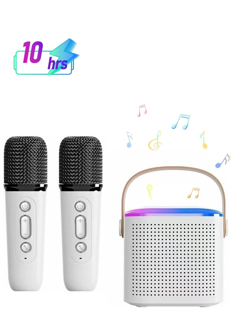SYOSI Kids Karaoke Machine - 2 Wireless Microphones