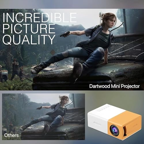 Portable Movie Projector - 60 ANSI lumens 1080P