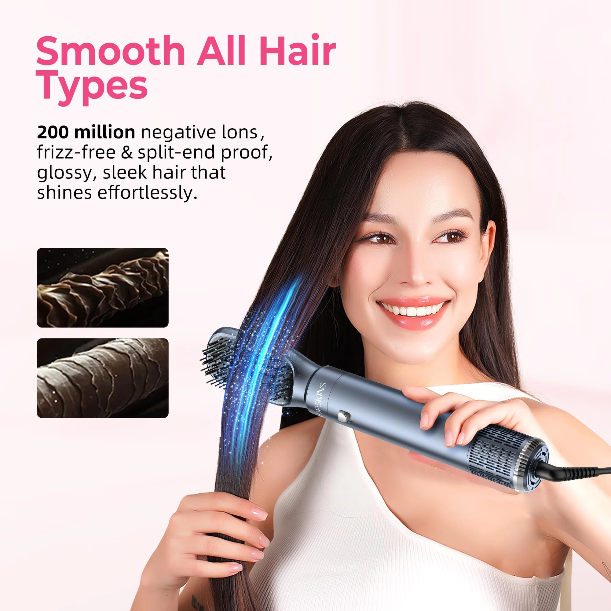 Air Styler - 6 in 1 Negative Ionic 3 Heat Settings