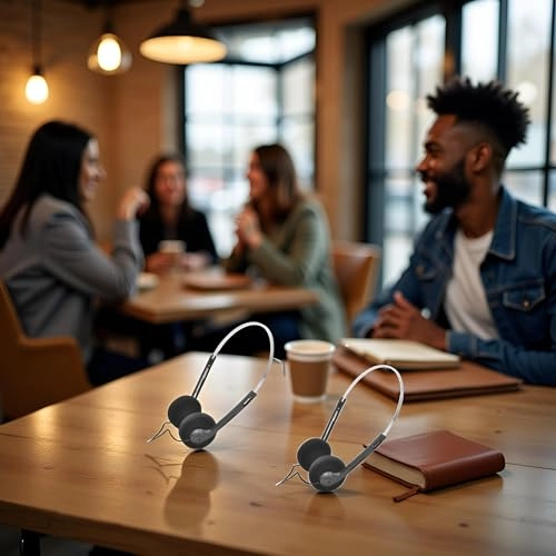 Retro Over-Ear Headphone Wired Headphone
