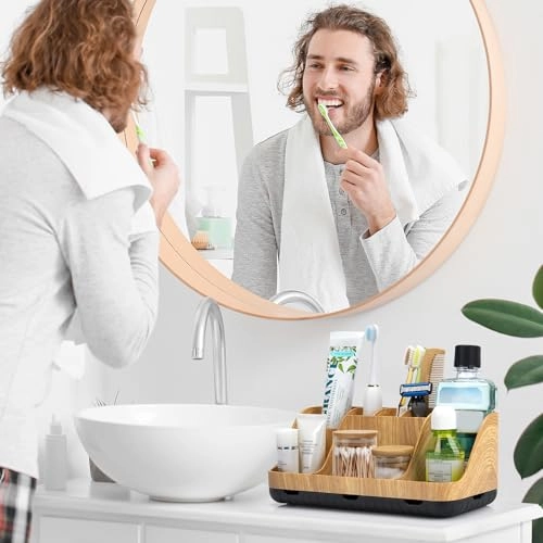 Bathroom Countertop Organizer - 7 Slots