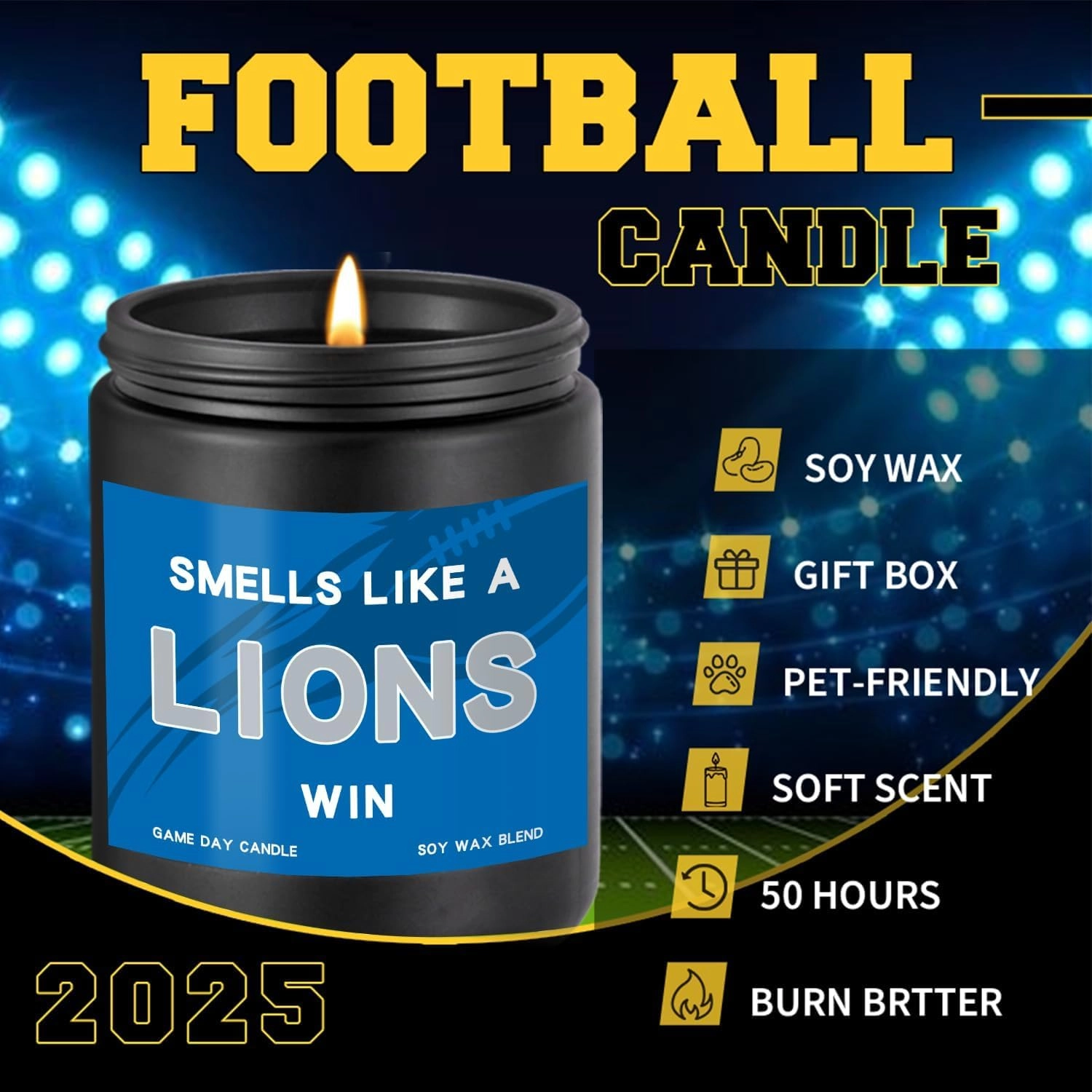 Smells Like A Lions Win Scented Candle