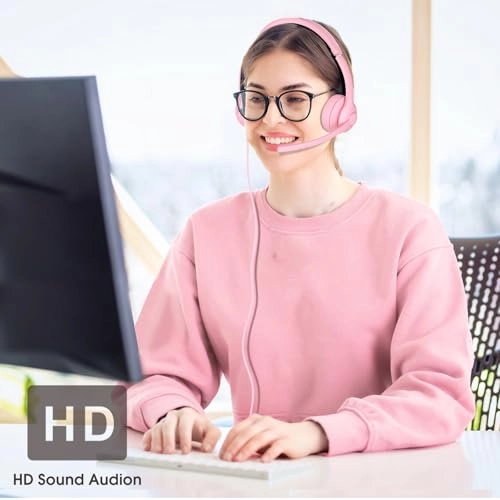 USB Headset with Microphone for PC Wired Headset