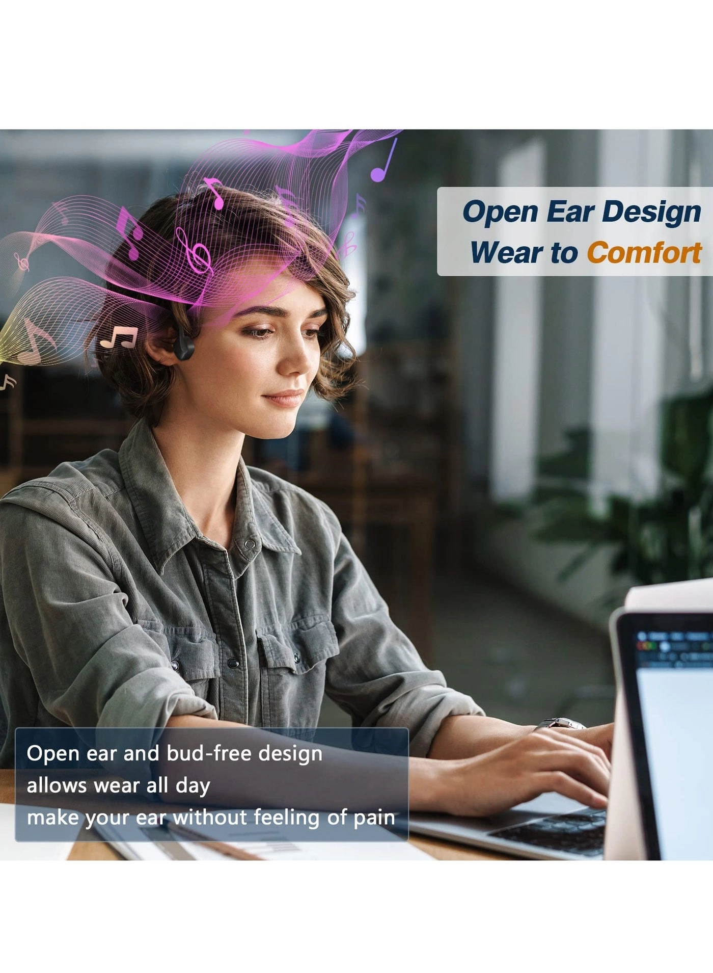 Bone Conduction Headphones Wireless Headphone