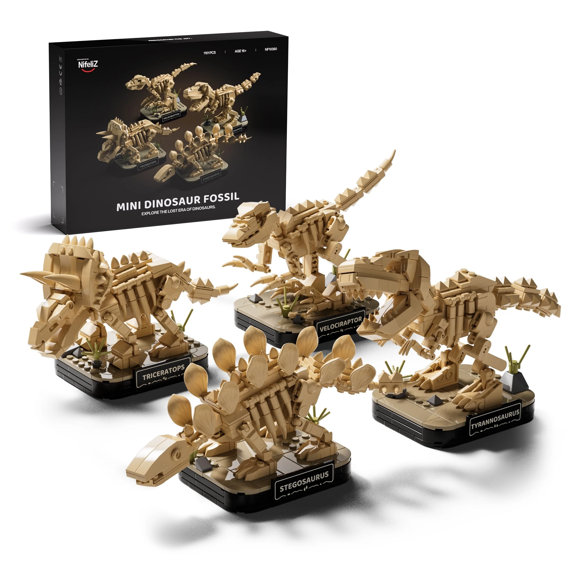 Nifeliz Small Dinosaur Skeleton - Adult 1101 pieces