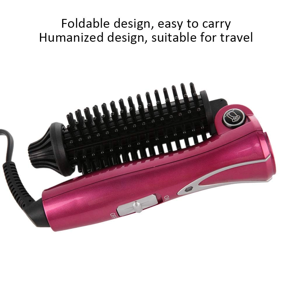 Folding Curler Comb - Red Ceramic