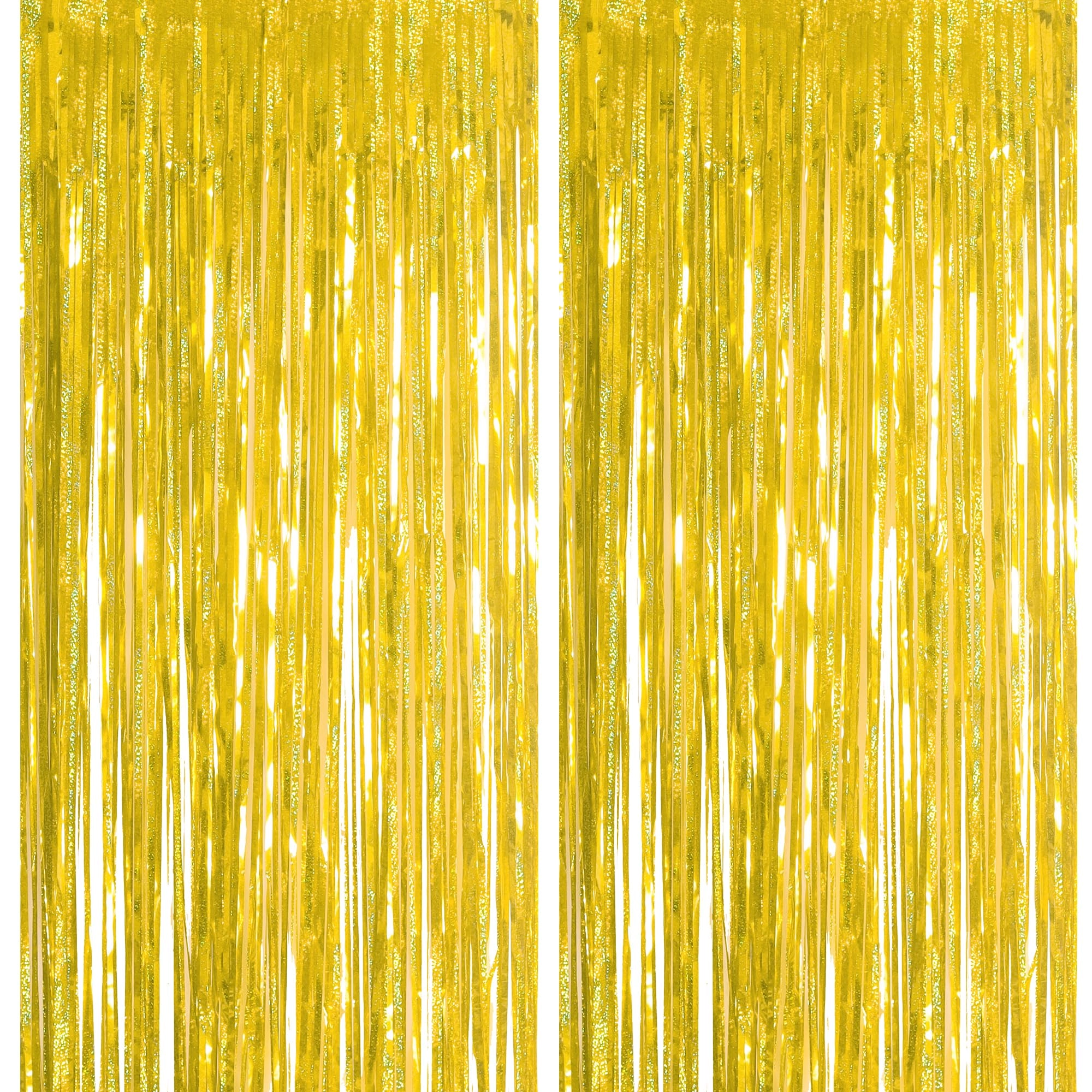 Tinsel Foil Fringe Curtain - 2pcs Birthday, Graduation