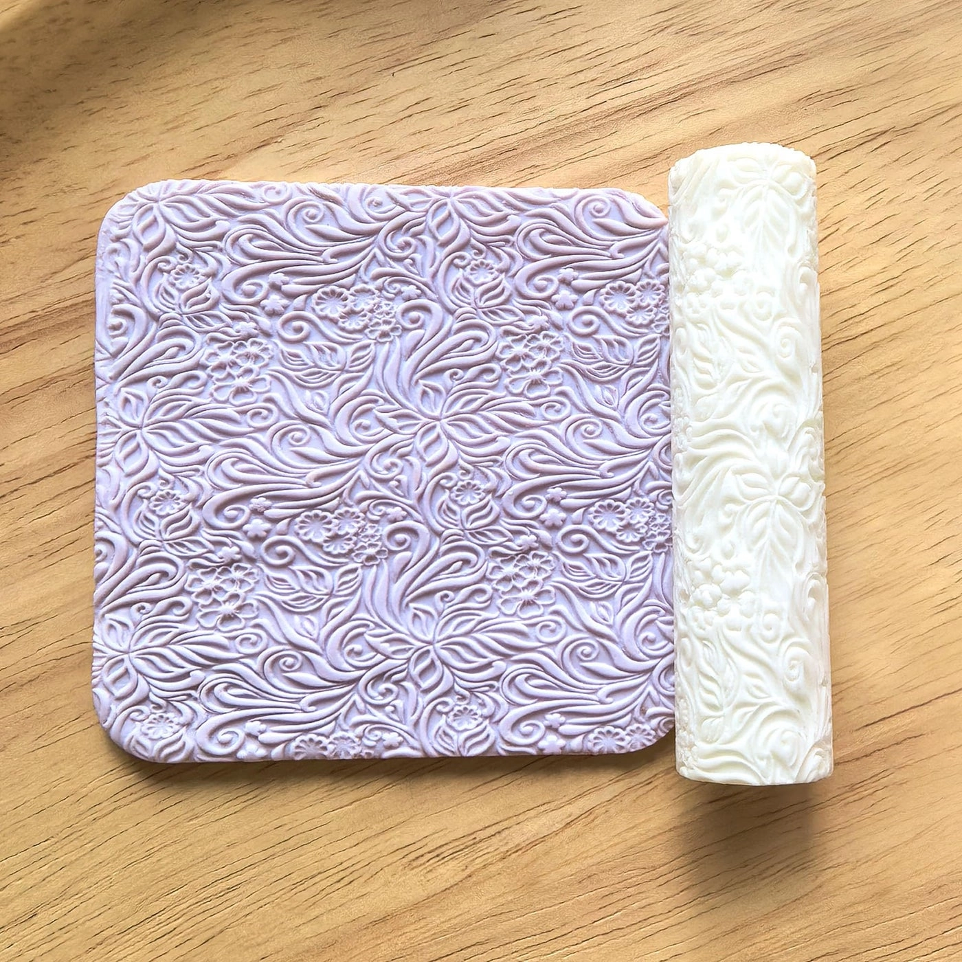 Polymer Clay Texture Roller + Polymer Clay Cutters - 3Pcs