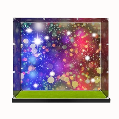 Acrylic Display Case for LEGO 10257 Carousel - 42*40*34cm 2MM/3MM With Background