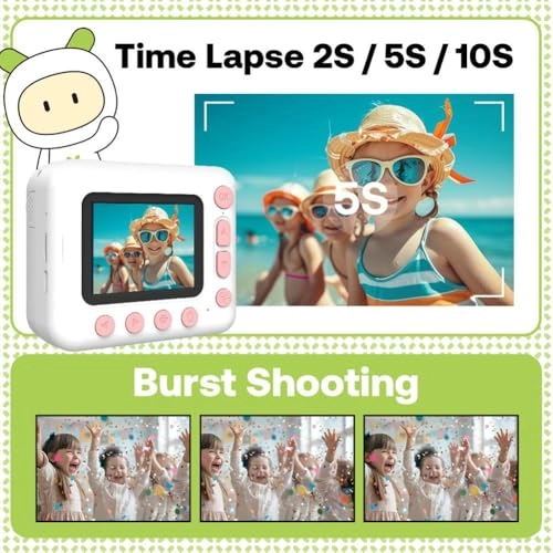 Mini HD Sports Camera - 1080p Instant Printing