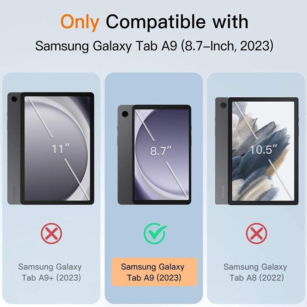 Tri-Fold Stand Case for Tab A9 8.7-inch (2023)