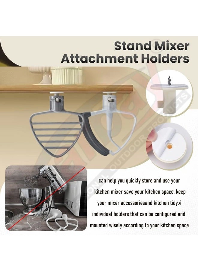 Spring and Washer & Tilt Head Mixers Attachments & Stand Mixer Attachment Holders Kit - 3.5 Quarts to 7 Quarts