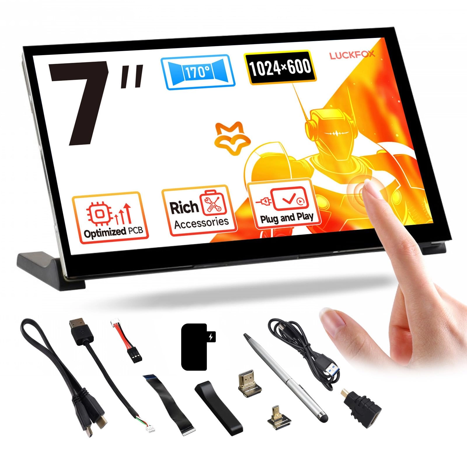 LUCKFOX DHX-7inch HDMI Touchscreen - 7 Inches 1024x600