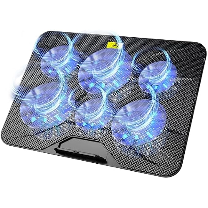 LAPTOP COOLING PAD - 12-17 INCH 6 QUIET FANS