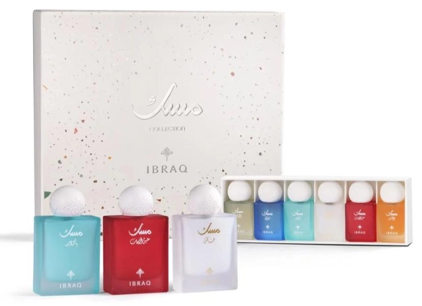 Ibrahim Al Qurashi Khas Musk + Powder Musk + Pomegranate Musk + Special Musk + Blueberry Musk + Sun Musk + Powdered Pomegranate Musk - Eau de Parfum 75ml 10ml