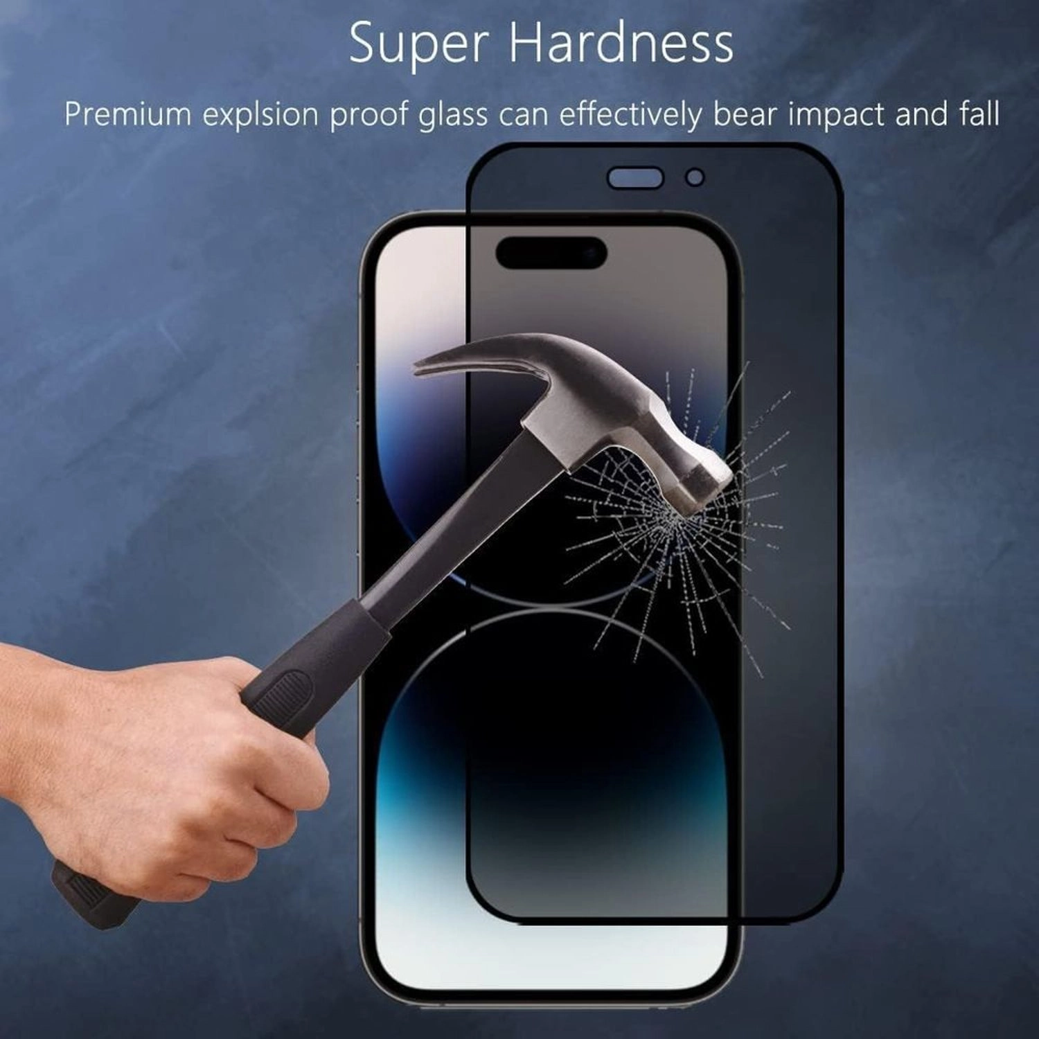 Privacy Tempered Glass Screen Protector for iPhone 15 Pro Max