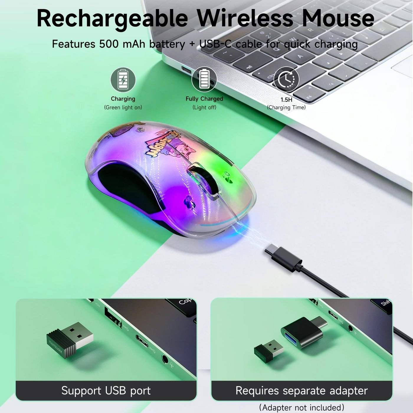 LED Wireless Mouse - USB