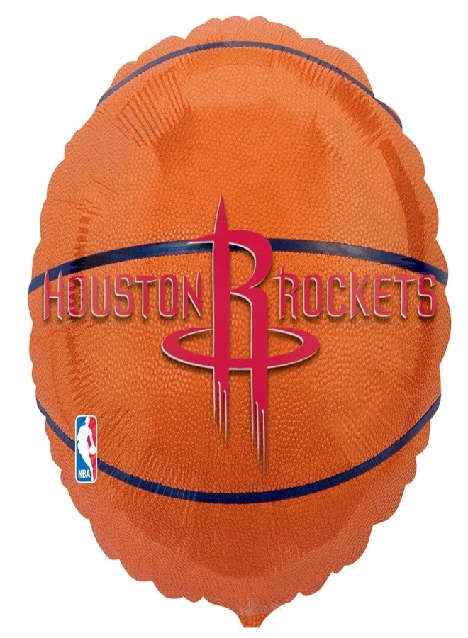 Anagram Houston Rockets Flat Party Balloons - 18" Multicolor