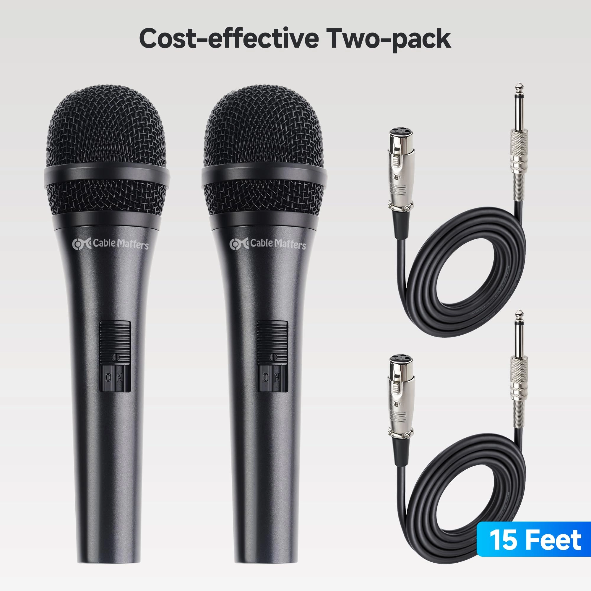 500301x2 Wired Microphone 2-Pack