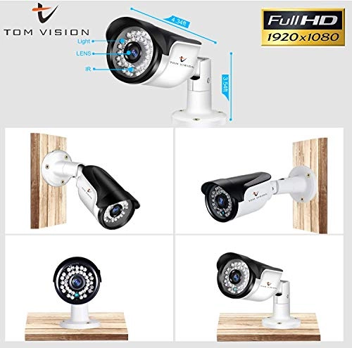 8CH 1080N AHD DVR + 1080p Bullet Camera - 8PCS + 1TB Hard Disk