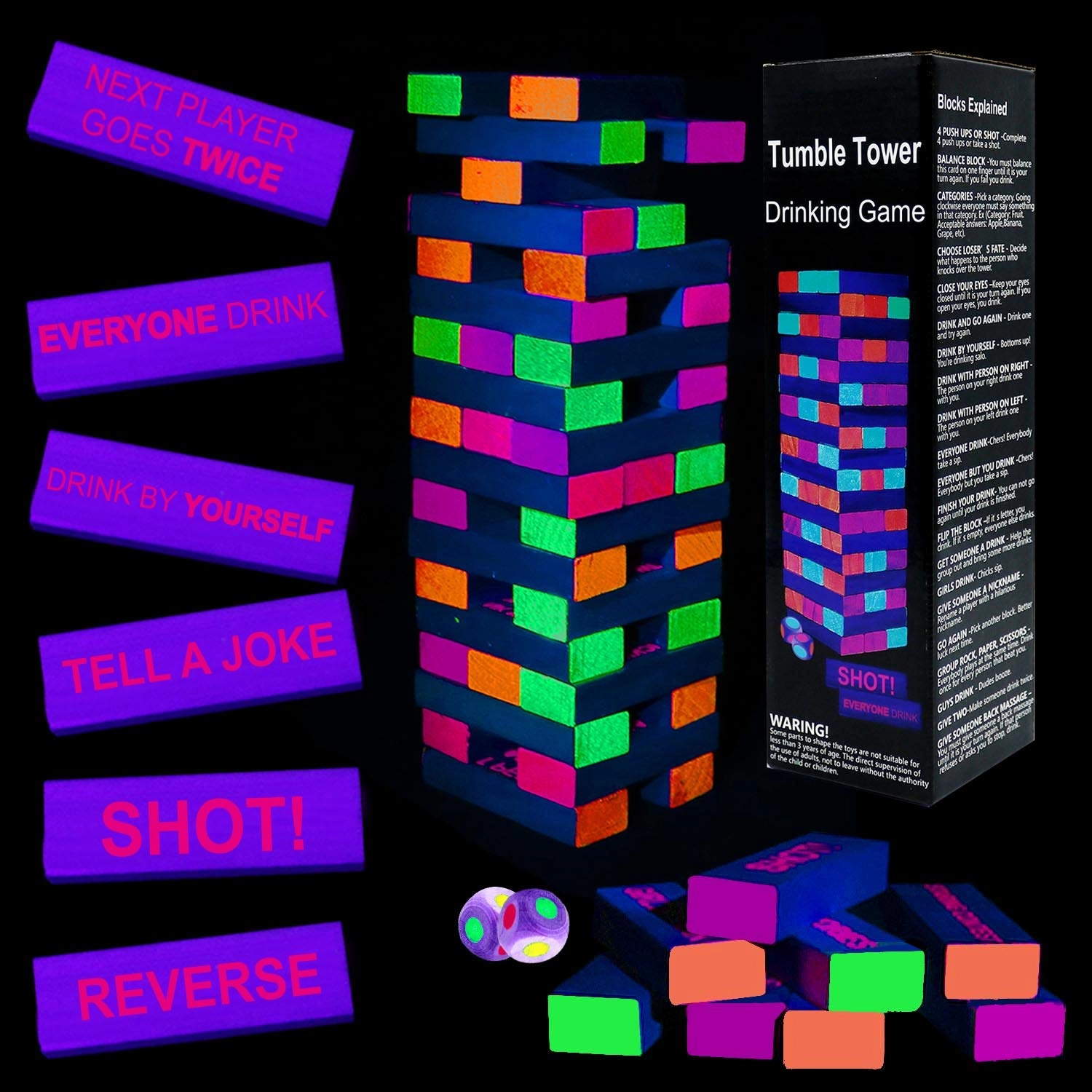 Six Senses Media Tumble Tower - 54 piece(s)
