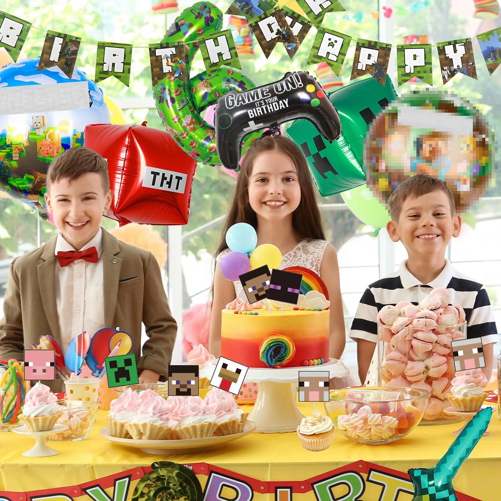 Miner Game Themed Party Supplies - 1.0 Count Birthday