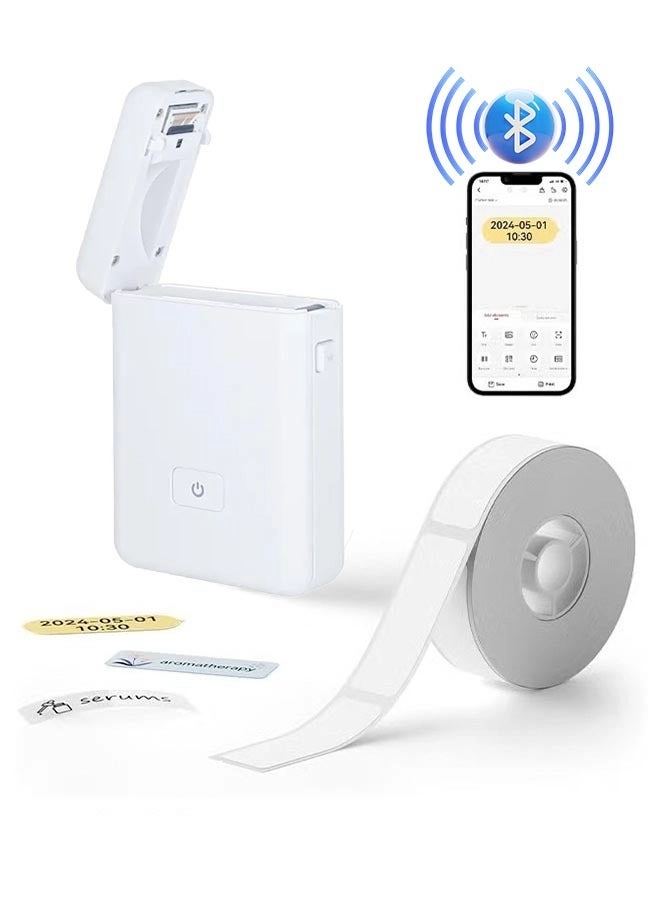 Portable Bluetooth Label Maker - Thermal Printing 12mm