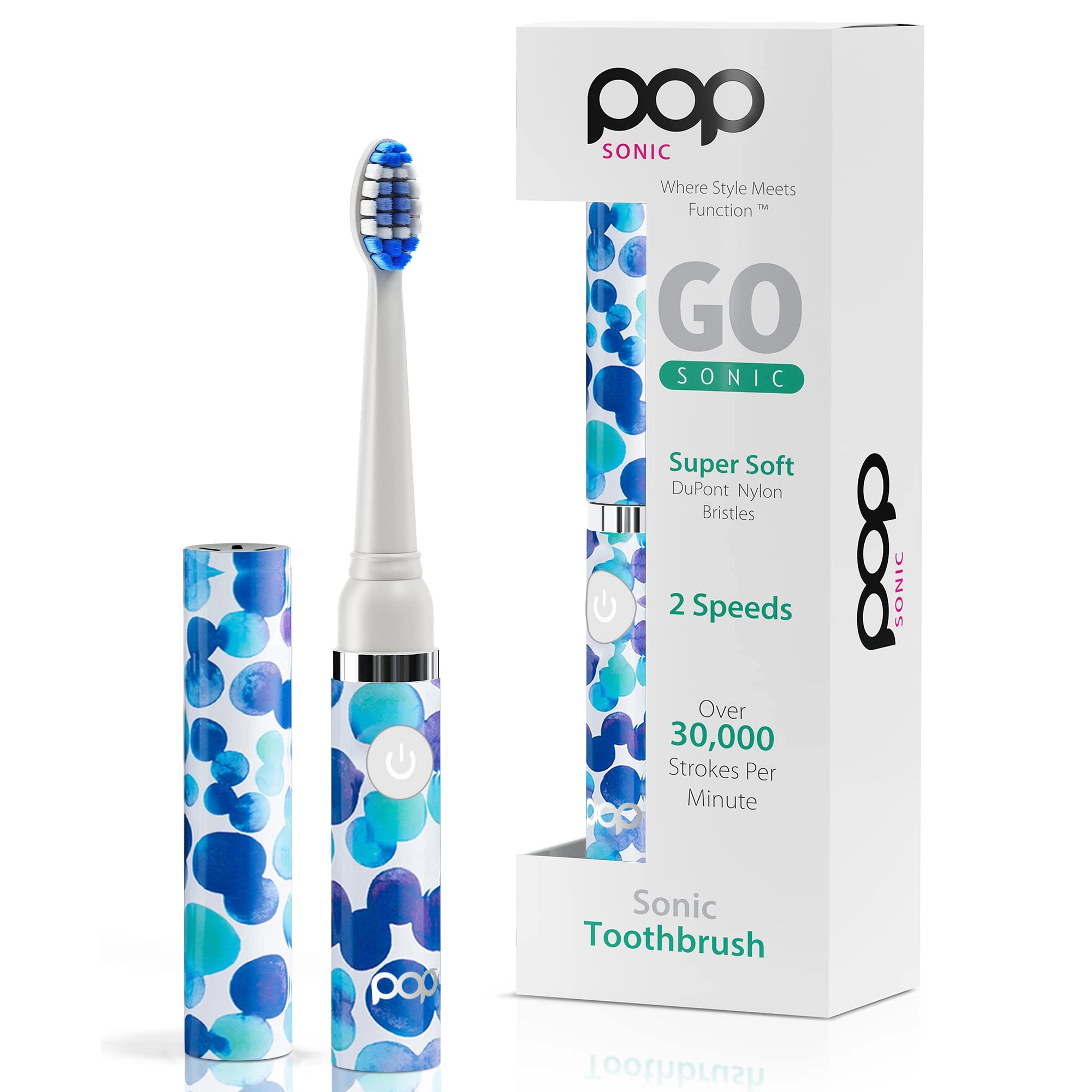 Electric Toothbrush - Yellow 2 speeds 15,000-30,000 strokes/minute