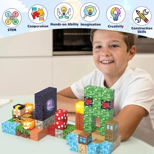 Magnetic Building Blocks - 100 pcs