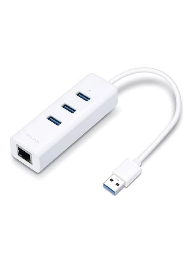 TP-Link UE330 - USB 3.0 3-Port Hub Gigabit Ethernet Adapter