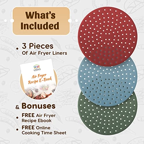 Silicone Air Fryer Liners - Silicone 3 piece(s)