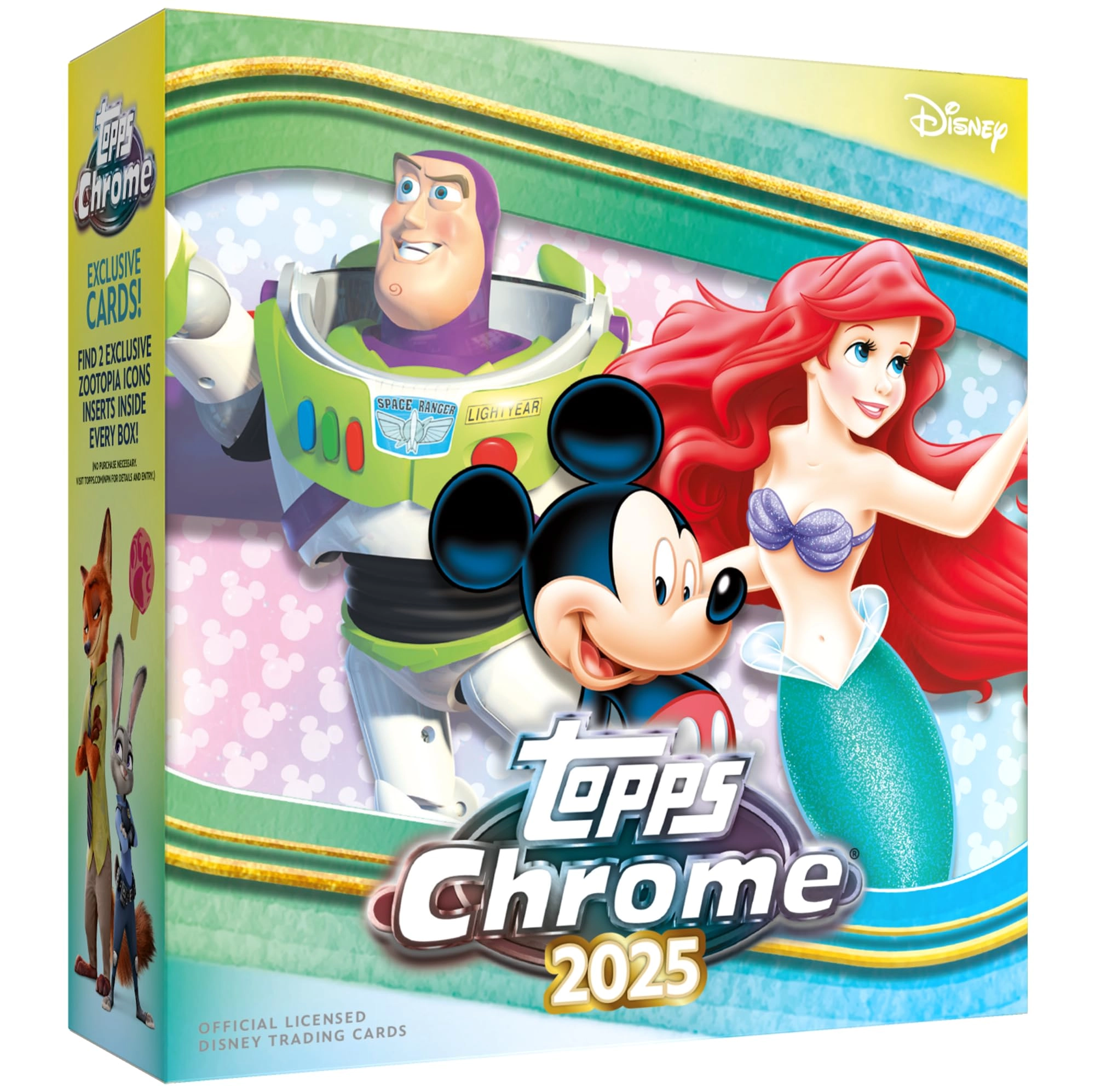 Topps 2025 Chrome Disney - 15 packs 4 cards per pack