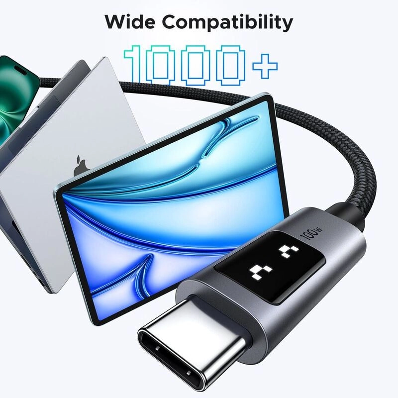 Uno Cable 100W USB-C to USB-C 2m Braided