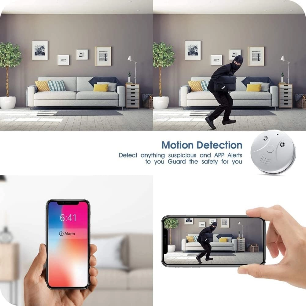 Hidden Camera Smoke Detector - 1080P 25fps